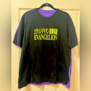 Atsuko brand Evangelion Tshirt, double sided/colored, size L